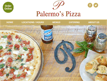 Tablet Screenshot of palermospizzamenu.com
